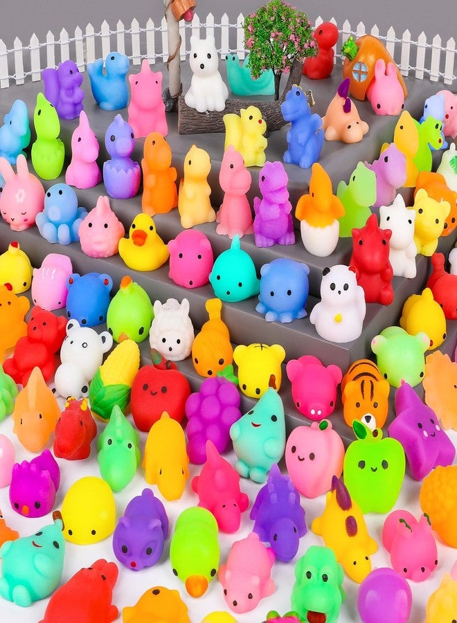 HINZER 130PCS Mochi Squishy Toys Party Favors Kids Kawaii Mini Squishies Animals Bulk Classroom Prizes Stress Relief Toy Christmas Stocking Stuffers Easter Egg Fillers Birthday Gifts Girls Boys Random - Image 1